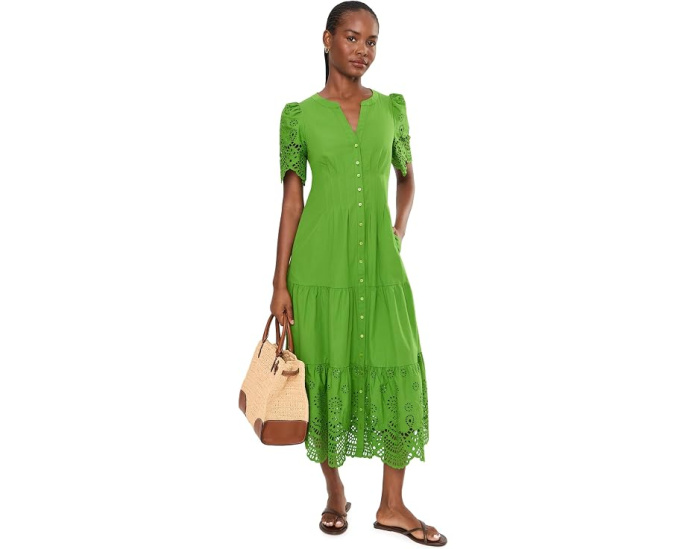 Платье Lilly Pulitzer Wayland миди с оборками