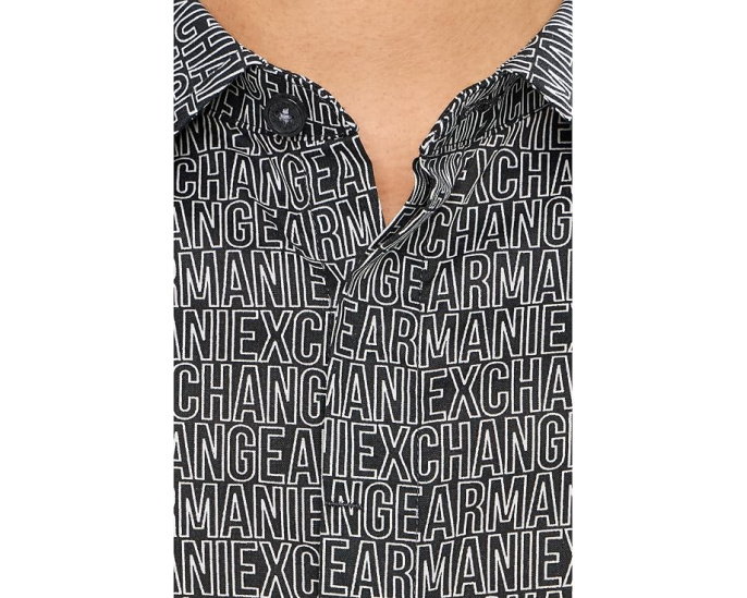 Рубашка Armani Exchange из хлопкового поплина со стрейчем
