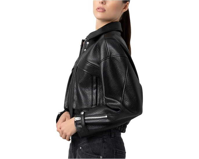 Epic Moment Leather Bomber Jacket
