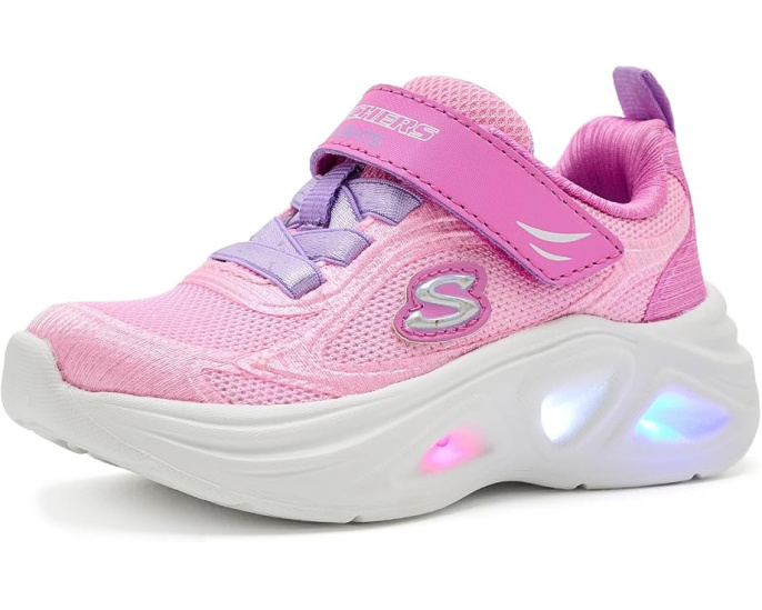 Кроссовки Skechers Sola Glow 2.0 Dazzle Steps для малышей со светящейся подошвой