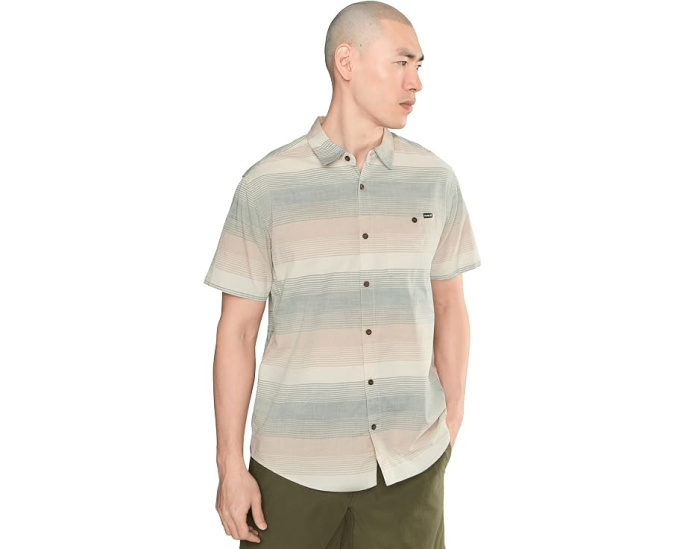 Рубашка Hurley Lido Stripe с коротким рукавом в полоску