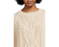 Свитер Free People Frankie Cable с рельефным узором и округлым вырезом