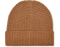 Шапка UGG Waffle Cuff Hat с вафельной вязкой и кожаным логотипом