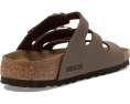 Сандалии Florida Soft Footbed с тремя ремешками и пробковой стелькой Birkenstock