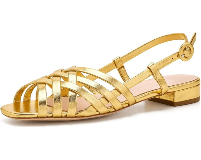 Loeffler Randall Shelly Wrap сандалии с плетением и ракушкой