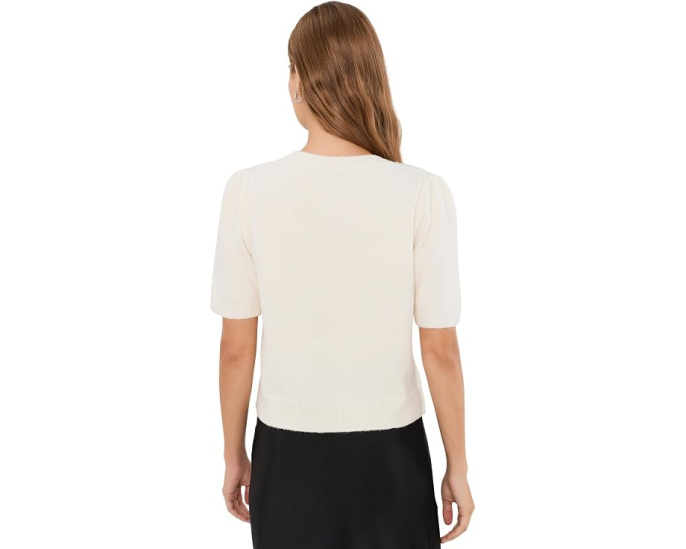 Agatha Short Sleeve Crew Neck Pullover Sweater