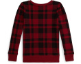 Детская толстовка Polo Ralph Lauren Kids из флиса с принтом Polo Bear и клеткой