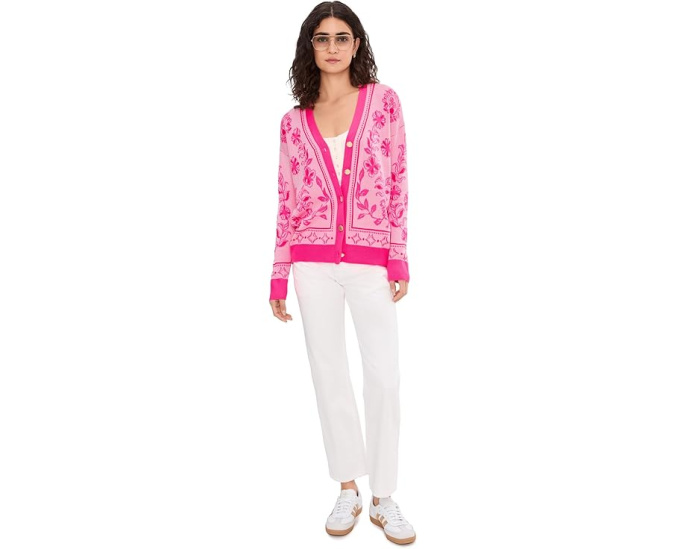 Кардиган Lilly Pulitzer Maralisa с V-образным вырезом и принтом