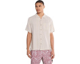 Hurley Oceanside Рубашка с коротким рукавом в полоску и льняной тканью