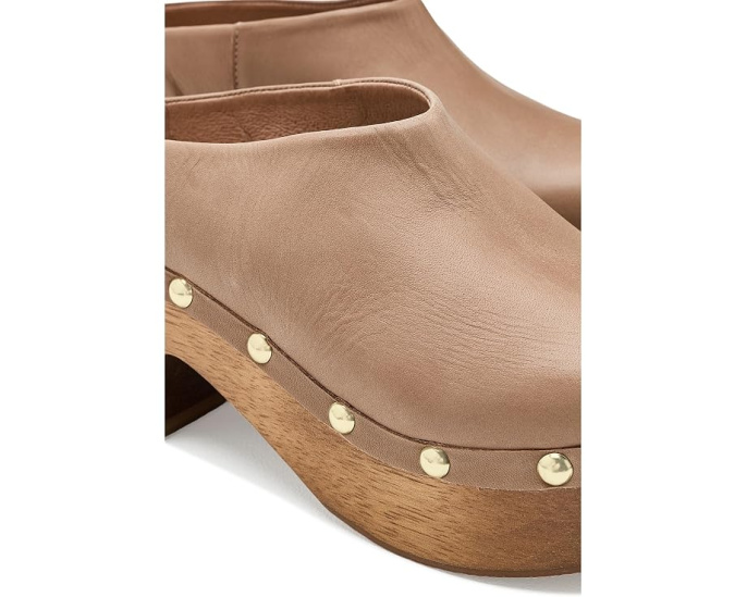 Free People Сабо Calli с квадратным носком Кожаные Tan