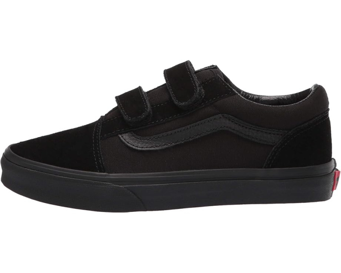 Детские кроссовки Vans Old Skool V на липучках с платформой и усиленным носком
