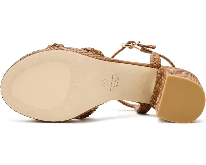 Сандалии Stuart Weitzman Dayna Woven Platform с переплетенными ремнями