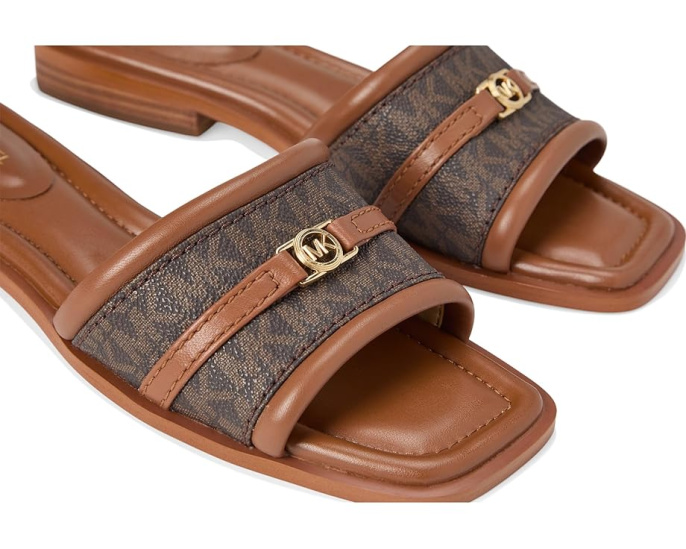 Сланцы Mandy Slide Sandal MICHAEL Michael Kors с декоративным элементом MK