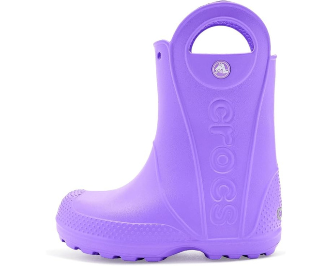 Резиновые сапоги Crocs Handle It для малышей с ручками и светоотражающим логотипом