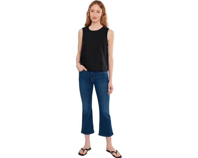 Джинсы Madewell The Short Stretch Flare Crop в цвете Osgoode