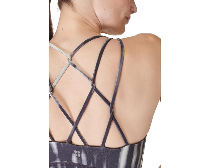 Кроп-топ Sweaty Betty Super Soft для тренировок с перекрестными лямками