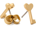 Серьги-гвоздики Kate Spade New York Key Studs с кубическим цирконием и стеклянными цветами