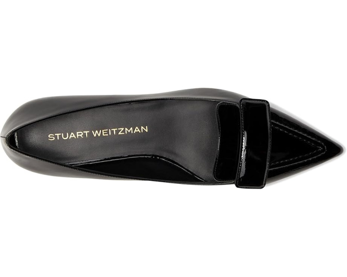 Stuart Weitzman Sovinnie Flat балетки с острым носком и объемным верхом