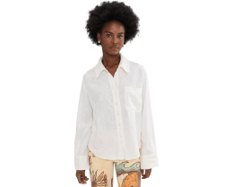 Блуза Linen Laurel Free People с корсетным силуэтом и вышивкой