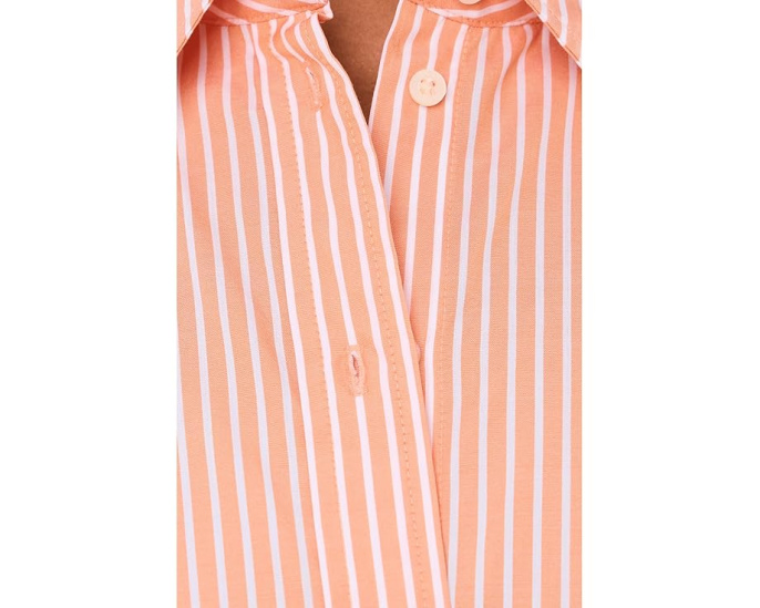 Платье-рубашка Striped End-On-End Cotton Lauren Ralph Lauren из хлопка в полоску