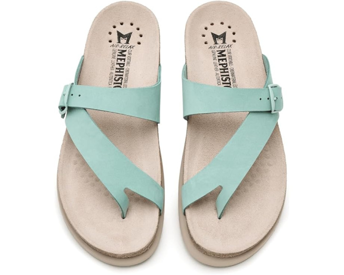 Босоножки-плоскодонки Mephisto Helen с пробковой стелькой Soft-Air