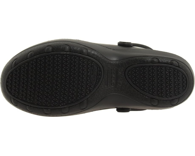 Клоги Crocs Mercy Work с цельной резиной черные