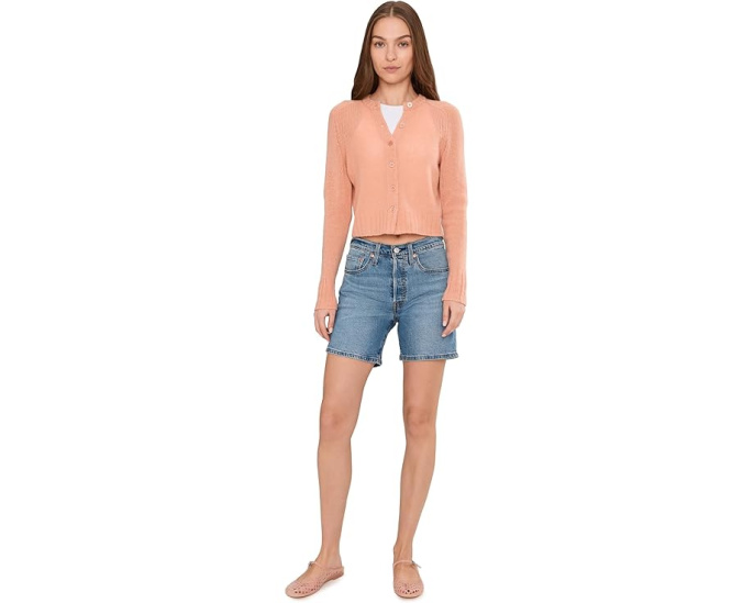 Шорты Levi's® Premium 501 Mid Thigh Light-Weight с высокой посадкой и пятью карманами
