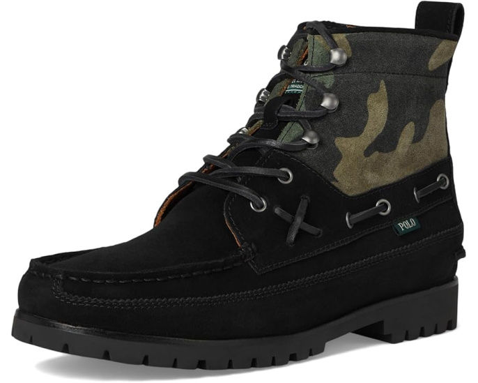 Ботинки Ranger Mid Camo Suede Boot Polo Ralph Lauren с камуфляжем и замшей