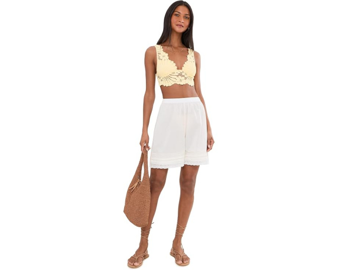 Бюстгальтер-бралетт Petal Party Plunge с кружевным декором Free People