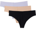 Commando 3-Pack Butter Thong стринги из ультрамягкой ткани с необработанными краями