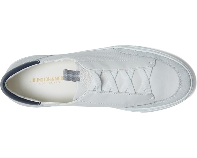 Johnston & Murphy Anson Stretch Lace To Toe слипоны с эластичными шнурками и замшей