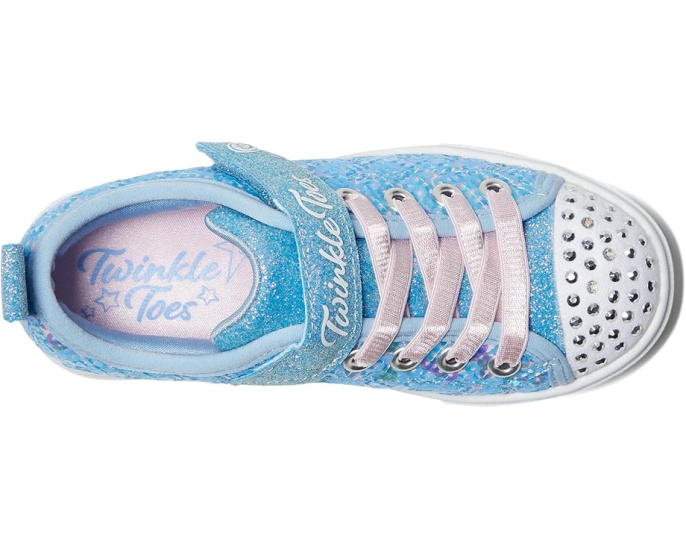 Детские кроссовки Skechers Twinkle Sparks с пайетками и подсветкой