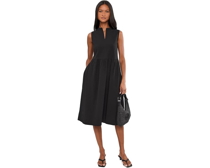 Платье Eileen Fisher Organic Cotton Pucker Calf Length из органического хлопка