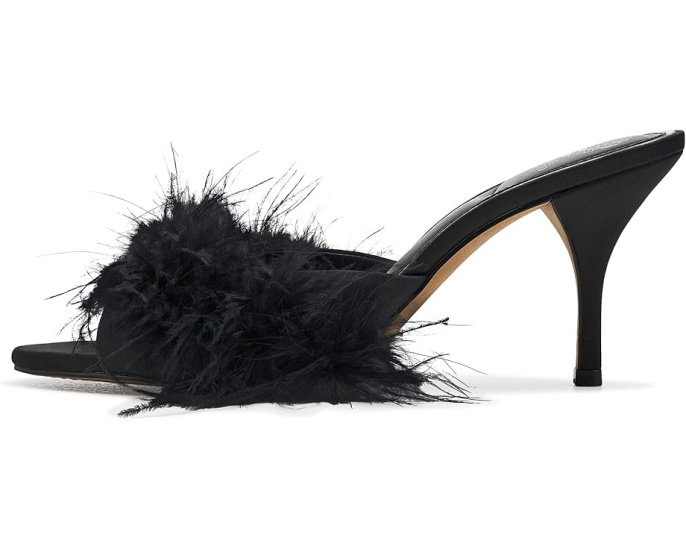 Сандалии-мюли Vince Camuto Paelly на высоком каблуке с перьями