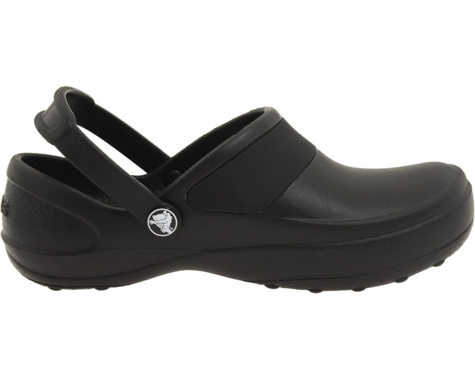 Клоги Crocs Mercy Work с цельной резиной черные
