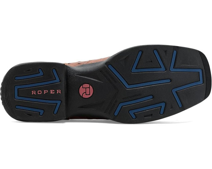 Roper ботинки Wilder Ostrich из тисненой кожи