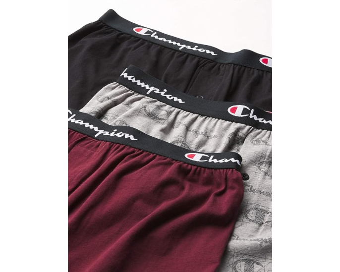 Champion Боксеры Everyday Cotton Stretch Knit из хлопка с эластаном (комплект из 3)