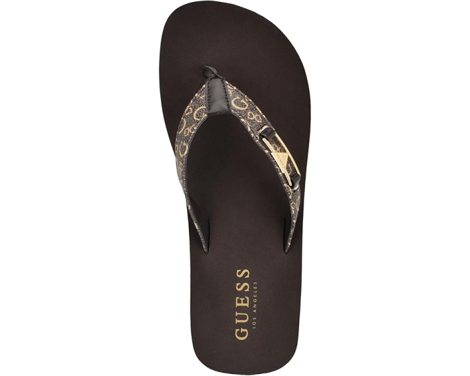 Шлепанцы Ridges на легком клине из ЭВА от GUESS