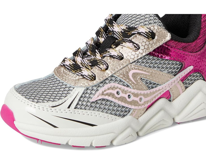 Детские кроссовки Saucony Kids Flash XT с сетчатым верхом и кожаной подметкой
