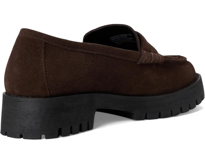 Лоферы Steve Madden Langsten из мягкой замши на устойчивом каблуке