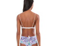 Синее стринги Printed Signature Lace Retro Thong Hanky Panky
