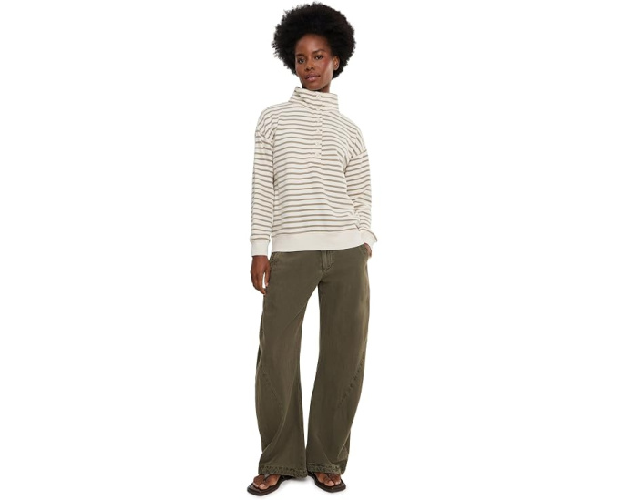 Томми Багама худи Marina Del Mar Striped с высоким воротником
