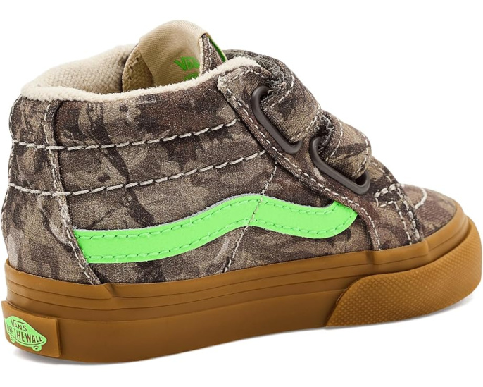 Детские кроссовки Vans Sk8-Mid Reissue V на липучках с усиленным мыском