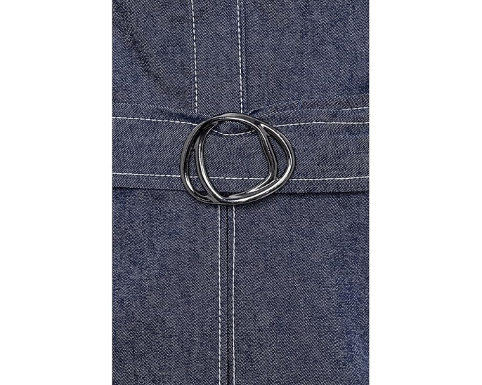 Комбинезон с faux denim и поясом Adrianna Papell
