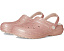 Crocs утепленные сабо Classic Lined Glitter для детей с блестками