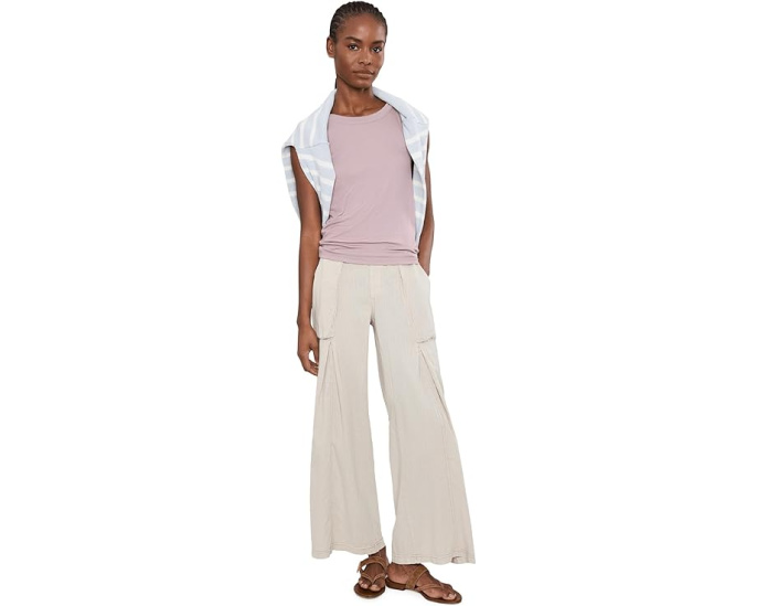Брюки XCVI Charli Wide Leg свободного кроя с защипами