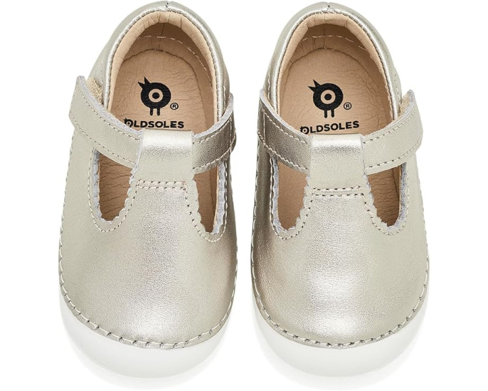 Детские ботинки Old Soles Pave Classic-T из металлизированной кожи
