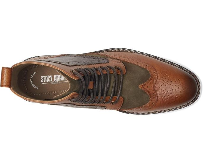 Ботинки Stacy Adams Finnegan Wing Tip с перфорацией и стелькой Memory Foam