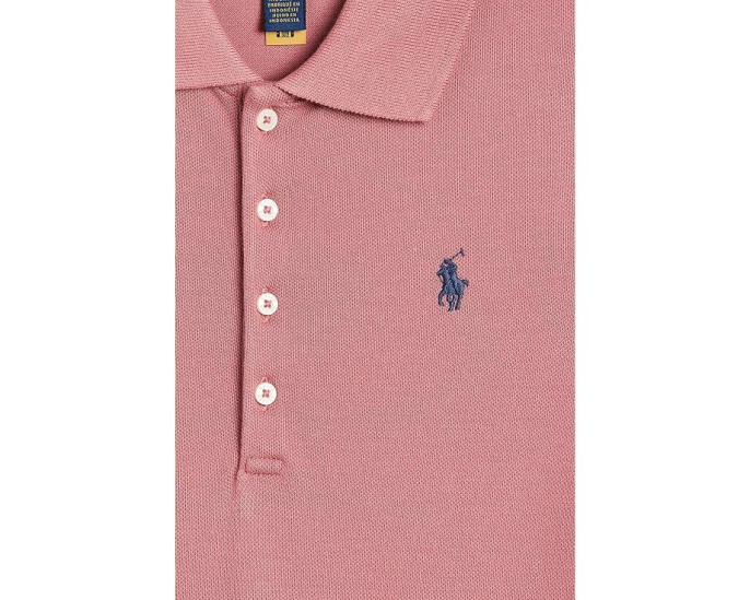 Платье Polo Ralph Lauren плиссе из сетки stretch с поло