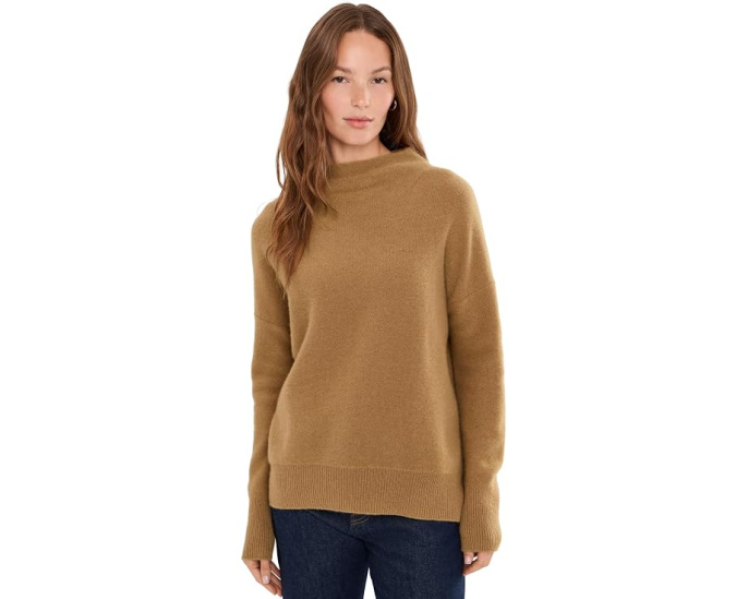 Свитер Boiled Funnel Neck Pullover из кашемира Vince